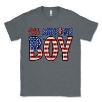 Charcoal Heather all American boy Classic Tee - Zillion Design Studio