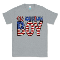 Heather Grey all American boy Classic Tee - Zillion Design Studio