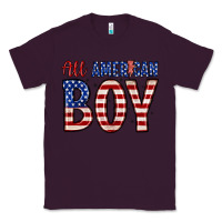 Plum all American boy Classic Tee - Zillion Design Studio