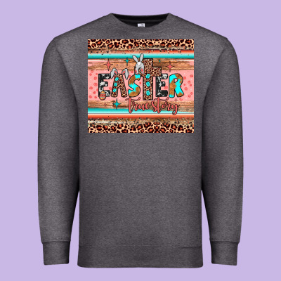 Easter True Story Premium Sweatshirt Designed By Jahusdesignshop