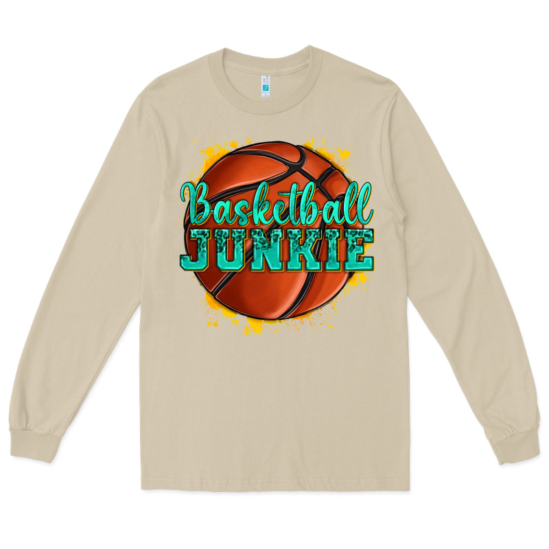 Basketball Junkie Long Sleeve Tee by texasbilliewilder | Teevron
