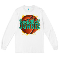 White basketball junkie Long Sleeve Tee - texasbilliewilder