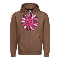Chestnut breast awareness cancer pink sunflower Zipper Hoodie - RanaPortraitStore