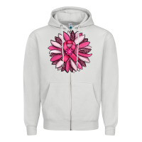 Dove Grey breast awareness cancer pink sunflower Zipper Hoodie - RanaPortraitStore