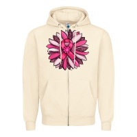 Sandshell breast awareness cancer pink sunflower Zipper Hoodie - RanaPortraitStore