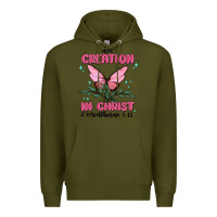 Army Green new creation in christ 2 corinthians5.17 Premium Hoodie - MaliasSmallBusiness