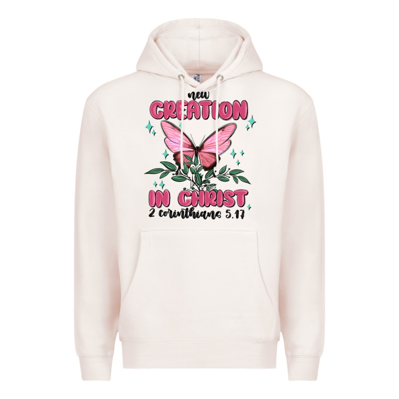 New Creation In Christ 2 Corinthians5.17 Premium Hoodie by MaliasSmallBusiness | Teevron