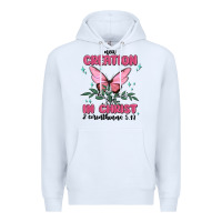 White new creation in christ 2 corinthians5.17 Premium Hoodie - MaliasSmallBusiness
