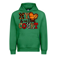Emerald my heart is on that court basketball red and black Urban Hoodie - NancyCooperArtShop