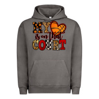 Pigment Tornado my heart is on that court basketball red and black Urban Hoodie - NancyCooperArtShop