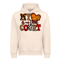 Sandshell my heart is on that court basketball red and black Urban Hoodie - NancyCooperArtShop