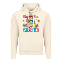 Vintage Artic my first easter with baby bunny and eggs Vintage Hoodie - AdoDesignShop