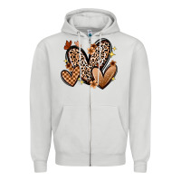 Dove Grey melanin hearts Zipper Hoodie - Zillion Design Studio