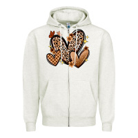 Oatmeal Heather melanin hearts Zipper Hoodie - Zillion Design Studio