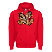 Red melanin hearts Zipper Hoodie - Zillion Design Studio