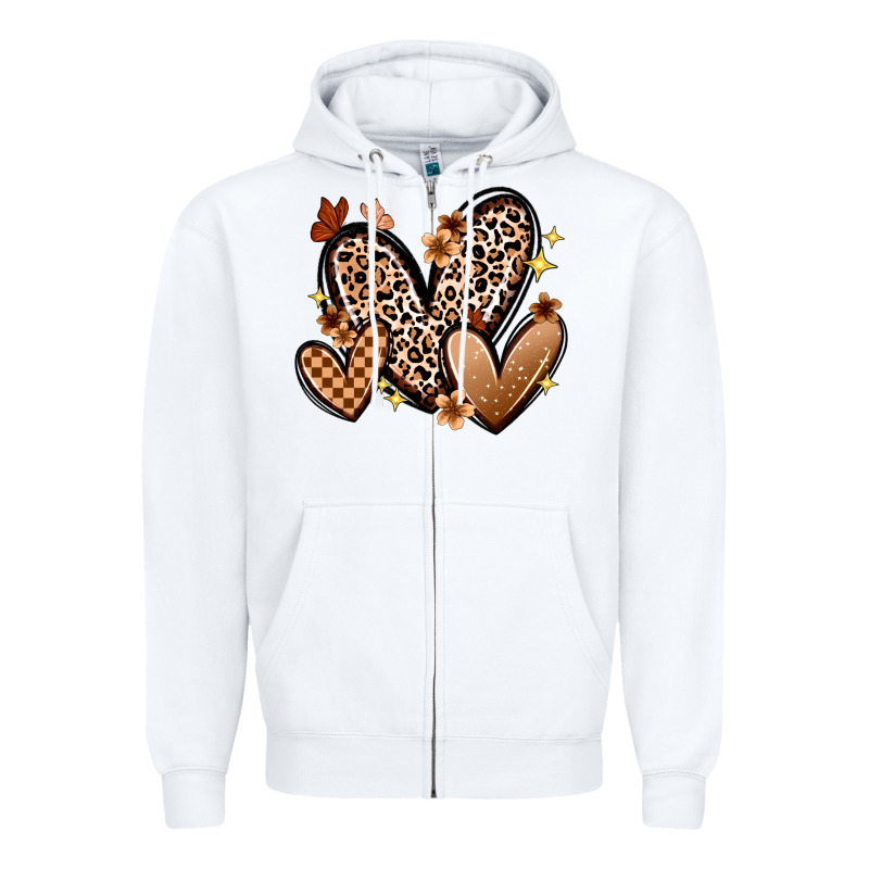 Melanin Hearts Zipper Hoodie by Zillion Design Studio | Teevron