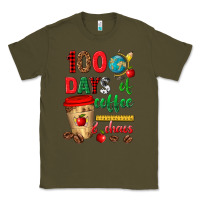 Army Green 100 days of coffee and chaos Classic Tee - texasbilliewilder