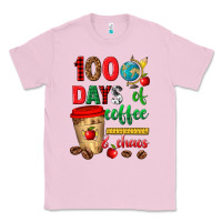 Bubblegum Pink 100 days of coffee and chaos Classic Tee - texasbilliewilder