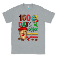 Heather Grey 100 days of coffee and chaos Classic Tee - texasbilliewilder