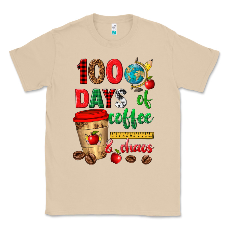 100 Days Of Coffee And Chaos Classic Tee by texasbilliewilder | Teevron