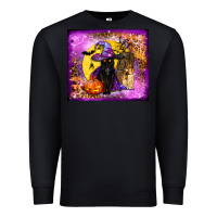 Black witchy cat tumbler Premium Sweatshirt - BundleAndBundleShop