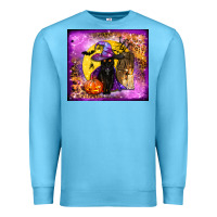 Ocean Blue witchy cat tumbler Premium Sweatshirt - BundleAndBundleShop