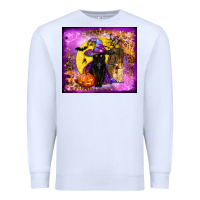 White witchy cat tumbler Premium Sweatshirt - BundleAndBundleShop