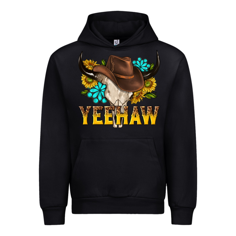 Yeehaw Bull Skull Urban Hoodie by NancyCooperArtShop | Teevron