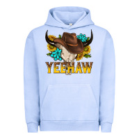 Pigment Grape Ice yeehaw bull skull Urban Hoodie - NancyCooperArtShop