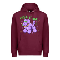 Burgundy walk it like a Premium Hoodie - MaliasSmallBusiness