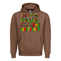 Chestnut i paused my game to celebrate juneteenth Zipper Hoodie - Zillion Design Studio