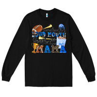 Black somebody's loud mouth football mama Long Sleeve Tee - Zillion Design Studio