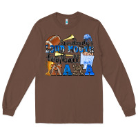 Chestnut somebody's loud mouth football mama Long Sleeve Tee - Zillion Design Studio