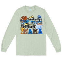 Matcha somebody's loud mouth football mama Long Sleeve Tee - Zillion Design Studio