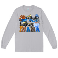 Moon Dust somebody's loud mouth football mama Long Sleeve Tee - Zillion Design Studio