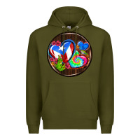 Army Green puerto rico coasters Premium Hoodie - AdoDesignShop