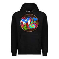 Black puerto rico coasters Premium Hoodie - AdoDesignShop