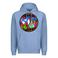 Colony Blue puerto rico coasters Premium Hoodie - AdoDesignShop