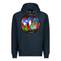 Navy puerto rico coasters Premium Hoodie - AdoDesignShop