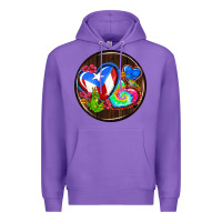 Purple puerto rico coasters Premium Hoodie - AdoDesignShop