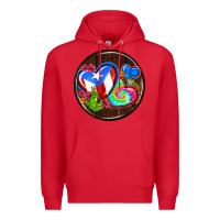 Red puerto rico coasters Premium Hoodie - AdoDesignShop