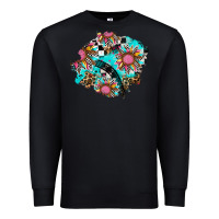 Black race sunflower patches Premium Sweatshirt - AdoDesignShop