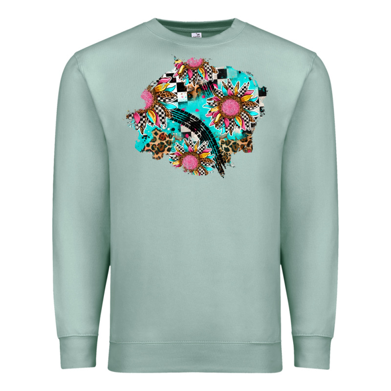 Race Sunflower Patches Premium Sweatshirt by AdoDesignShop | Teevron