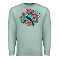 Seafoam race sunflower patches Premium Sweatshirt - AdoDesignShop