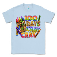 Dusty Blue 100 days of cray cray tbw Classic Tee - texasbilliewilder
