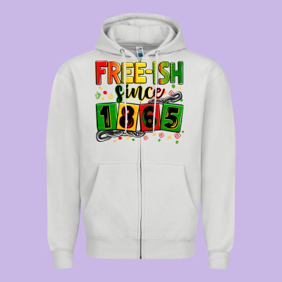 Free Ish Since 1865 Zipper Hoodie Designed By Zillion Design Studio