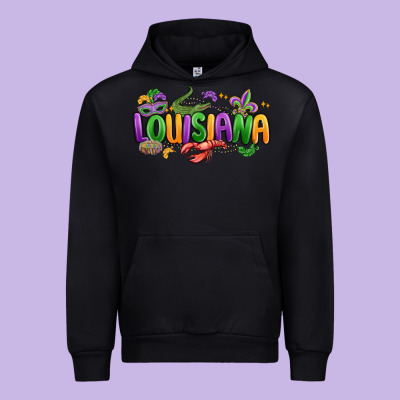 Mardi Gras Louisiana Urban Hoodie Designed By Maliassmallbusiness