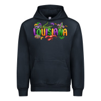 Navy mardi gras louisiana Urban Hoodie - MaliasSmallBusiness