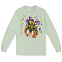Matcha mardi gras  mask beagle Long Sleeve Tee - RanaPortraitStore
