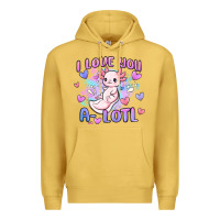 Antique Gold love you a lotl Premium Hoodie - MaliasSmallBusiness
